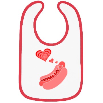 Discover Hot Dog Love Bibs