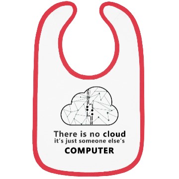 Discover Cloud Computer Funny Bibs