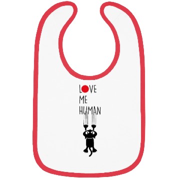 Discover Love Me Human Cat Bibs