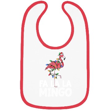 Discover Fa La La Mingo Flamingo Christmas Tree Lights Bibs