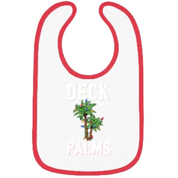 Discover Deck The Palms Tropical Hawaii Christmas Palm Bibs
