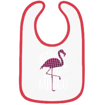 Discover Fa La La Mingo Flamingo Christmas Bibs Pink
