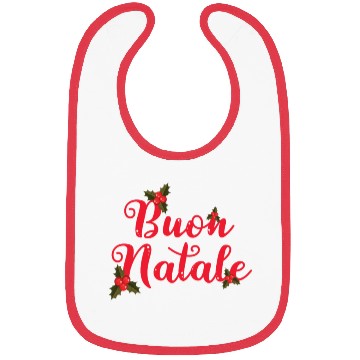 Discover Buon Natale Italian Merry Christmas Holiday Bibs