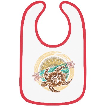 Discover Vintage Circular Samoan Turtle Dive Bibs