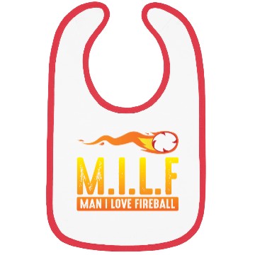 Discover MILF Man I Love Fireball Funny ambiguous Bibs