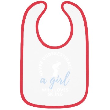 Discover Ski Girl Skiing Skier Gift Bibs