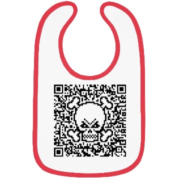 Discover Skull And Crossbones (Quick Response Code / POS) Bibs
