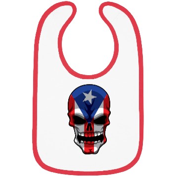 Discover Puerto Rican Skull - Puerto Rico Pride Flag Bibs