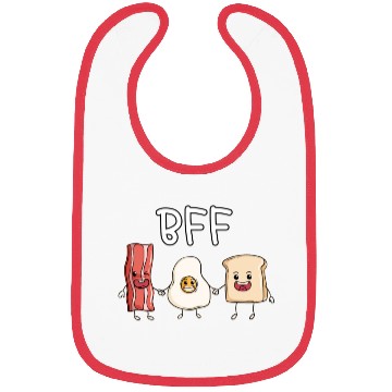 Discover Fried egg bacon and toast best friends forever Bibs