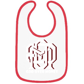 Discover God Over Money Bibs