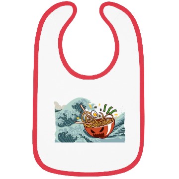 Discover Ramen Monster Wave Kanagawa Bibs