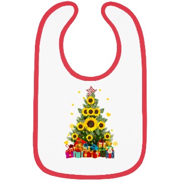 Discover Sunflower Christmas Tree Bibs