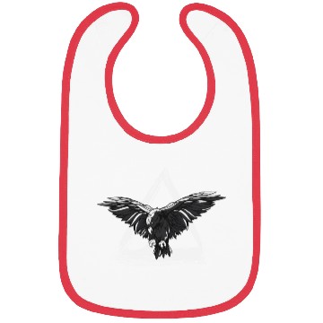 Discover Crow in triangle awesome crow design Bibs