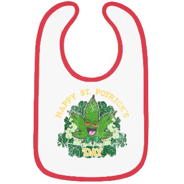 Discover Marijuana St Potricks Day 420 Weed St Patricks Bibs