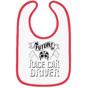 Discover Future Race Car Driver for kids Bibs