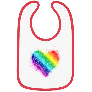 Discover Rainbow Heart Vintage <3 Bibs