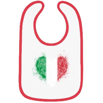 Discover Italian Heart Flag Vintage Bibs