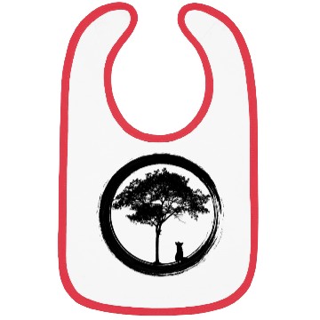 Discover The fox and the tree zen Bibs