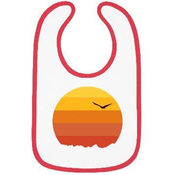 Discover Sunset Bird Silhouette Sun Bibs