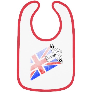 Discover Spitfire UK Flag Mk.1 RAF British WWII Bibs