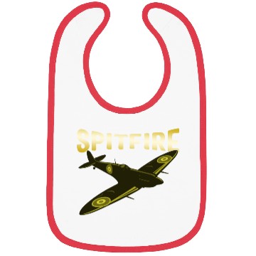Discover Spitfire UK Mk.1 RAF British WWII Fighter Royal Bibs