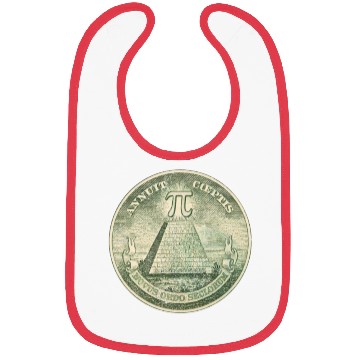 Discover Illuminati Pi Great Seal 3.14 Pi Day Bibs