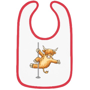Discover Highland Cattle Scottish Cow Farmer Pole Dance Bibs