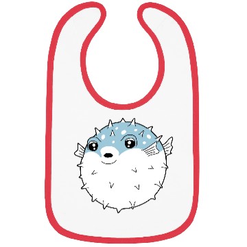 Discover Puffer fish funny Bibs
