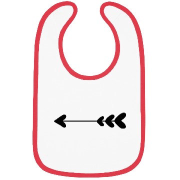 Discover Arrow shape for proof of love Bibs