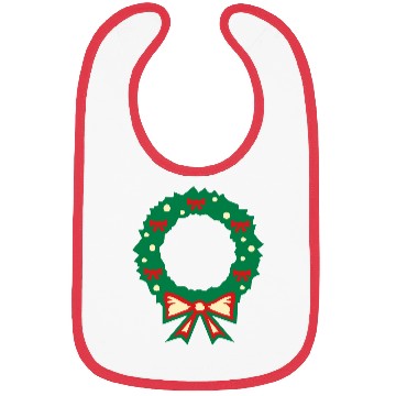 Discover christmas wreath Bibs