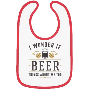 Discover Beer Thinks About Me Bibs