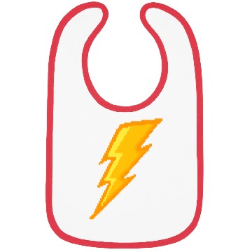Discover Lightning bolt Pixel Bibs