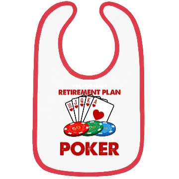 Discover Funny Poker Retirement Plan Bibs