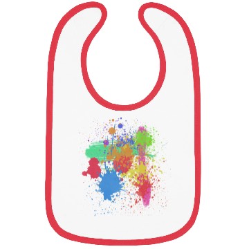 Discover Paint splatters, colorful, happy, creative Bibs