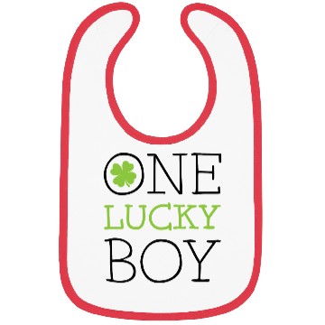 Discover One lucky boy Bibs