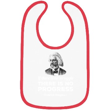 Discover Progress Black History Frederick Douglass Quote Bibs