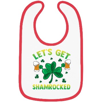 Discover St patricks day Lets Get Shamrocked Bibs