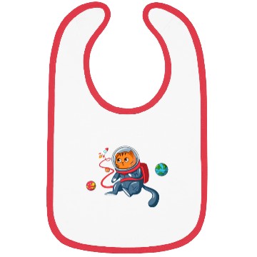 Discover Catronaut Cat Astronaut Deep In Space Cosmic Bibs