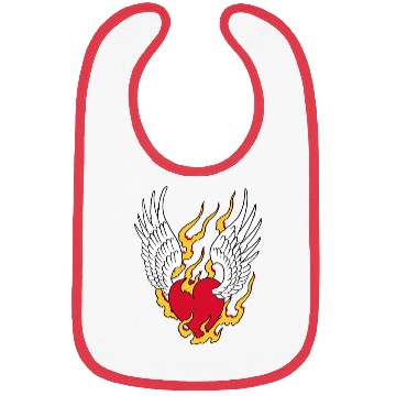 Discover On fire - Angel Heart Bibs