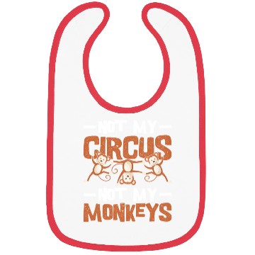 Discover Monkey Circus Bibs