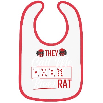 Discover River Rat Funny Poker Player Texas Holdem Lucker Bibs