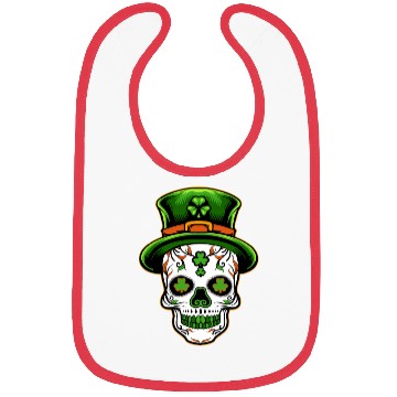 Discover Sugar Skull St Patricks Day Bibs