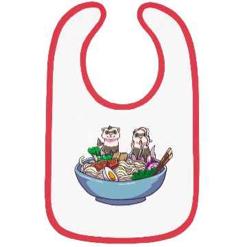 Discover Ramen Ferret Anime Bibs