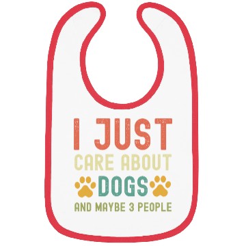 Discover Vintage dog paws saying Bibs