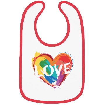 Discover love heart Bibs
