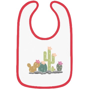 Discover Cactus rock garden with different cacti Bibs