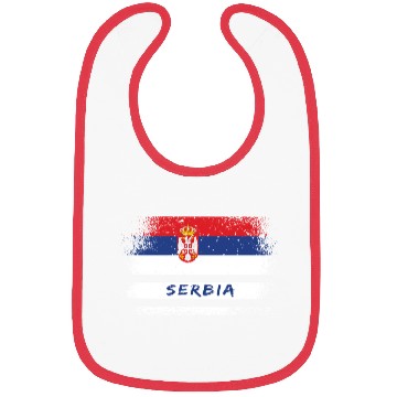 Discover Serbia Vintage Flag Bibs