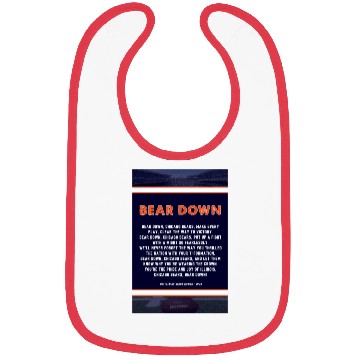 Discover Bear Down Lyrics Poster Bibs