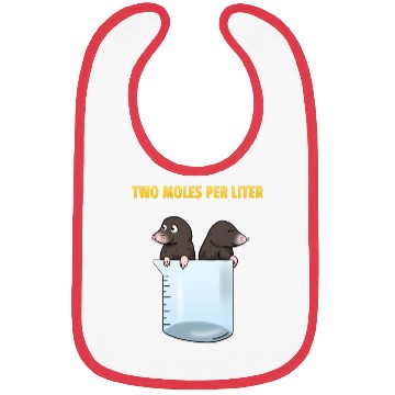 Discover Two Moles Per Liter Chemistry Science Bibs
