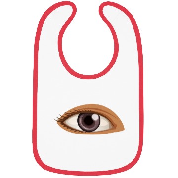 Discover brown eye illustration vintage geek abstract Bibs